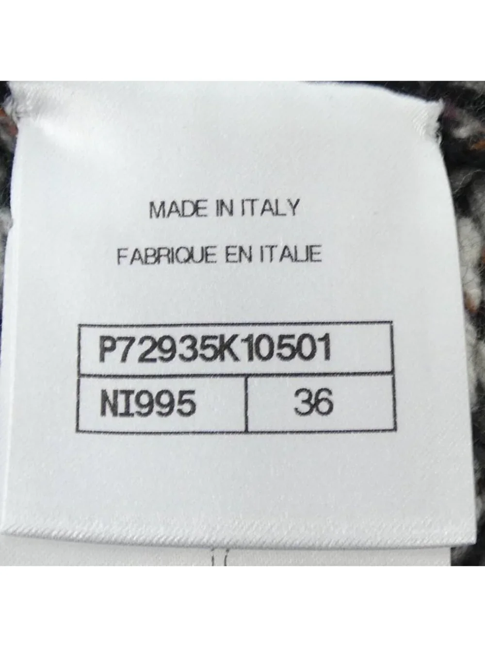 Chanel Knit Top Cashmere Black Green